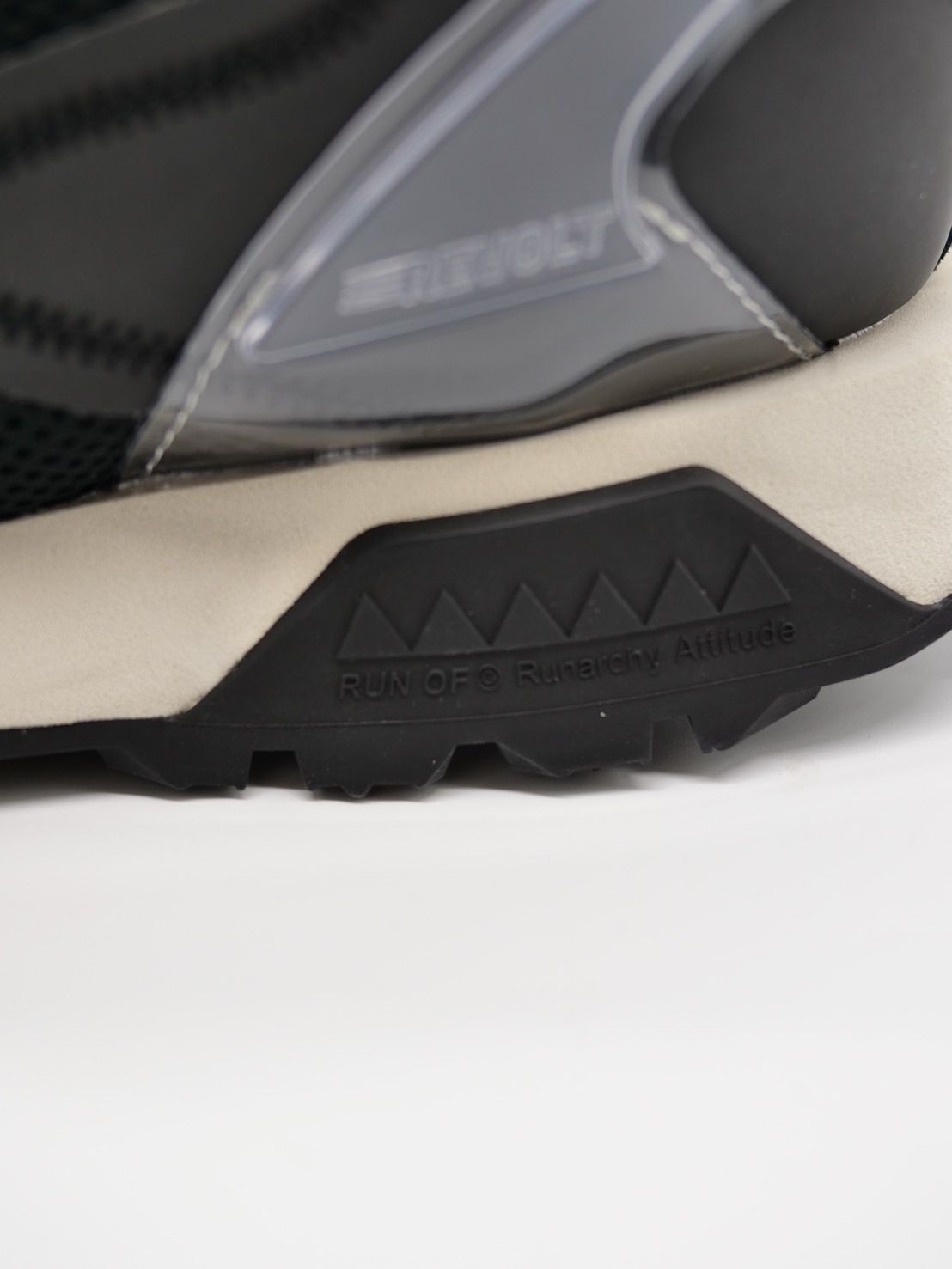 【人気雑誌Leon掲載ブランド】 REVOLT BLACK / 正規品RUNOF / MADE IN ITALY / ダットスニーカー / イタリアスニーカー