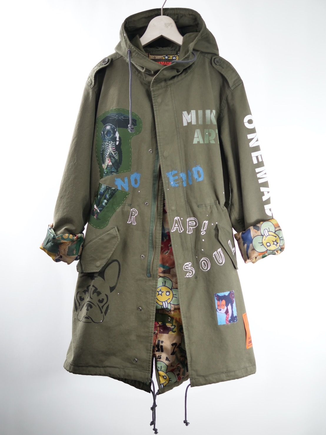 【世界で一枚だけ】別注 モッズコート / ヴィンテージカーキ / ハンドメイド / アートブランド / UNISEX /PARKA SHELL M-1951 / M-51