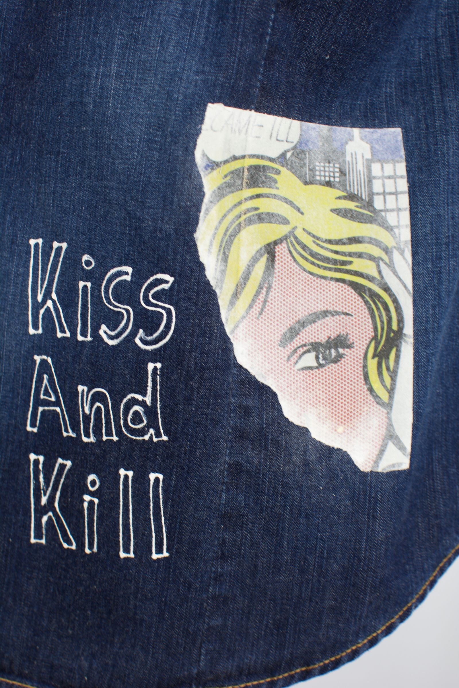 ONE-521 DENIM SHIRT  / デニムシャツ /  Hand Made / ハンドメイド  / ハンドペイント
