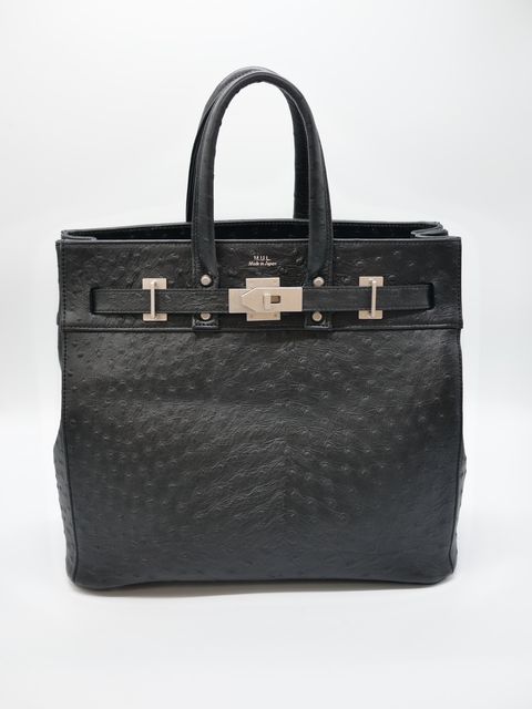 【M.U.L/ エムユーエル】姫路本革（レザー） ブラック / Mサイズ  /  日本製 / Made in Japan  /トートBag / メンズ レディース 兼用 UNISEX