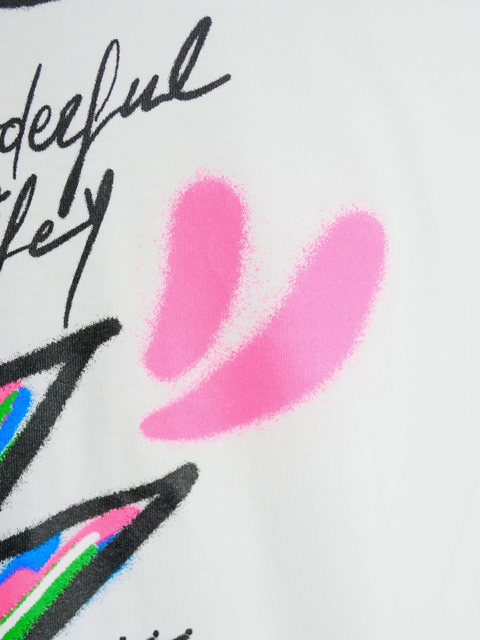 【イタリアのアートブランド】WONDERFUL LIFE /  Tシャツ / WHITE /  TR213M / AIR BRUSH  / MADE IN ITALY