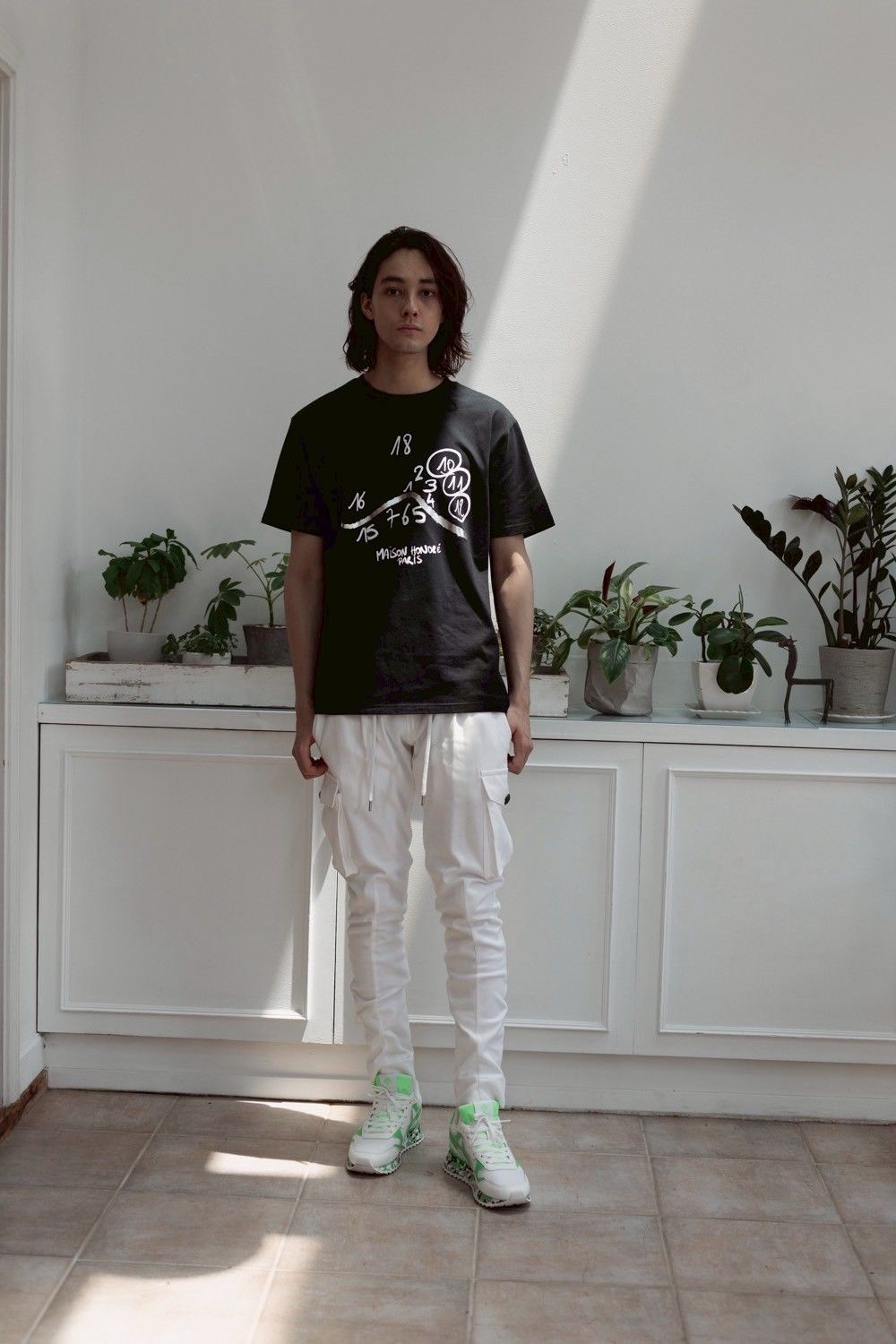 【大人オシャレTシャツ】 Kevin / BLACK / コットン100％ / レギュラーフィット / ユニセックス/ Tシャツ