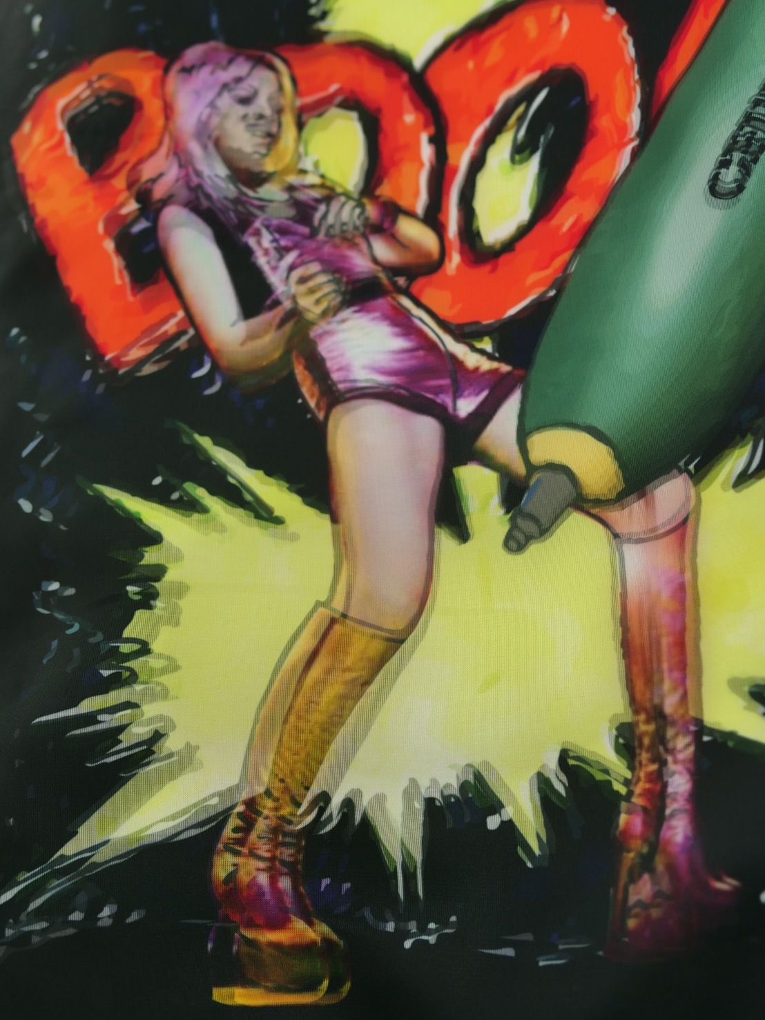 【3DアートTシャツ】 MX-1413 BOOMS/  アートブランド / Art Tシャツ / WHITE / トロンプルイユファッション /ユニセックス