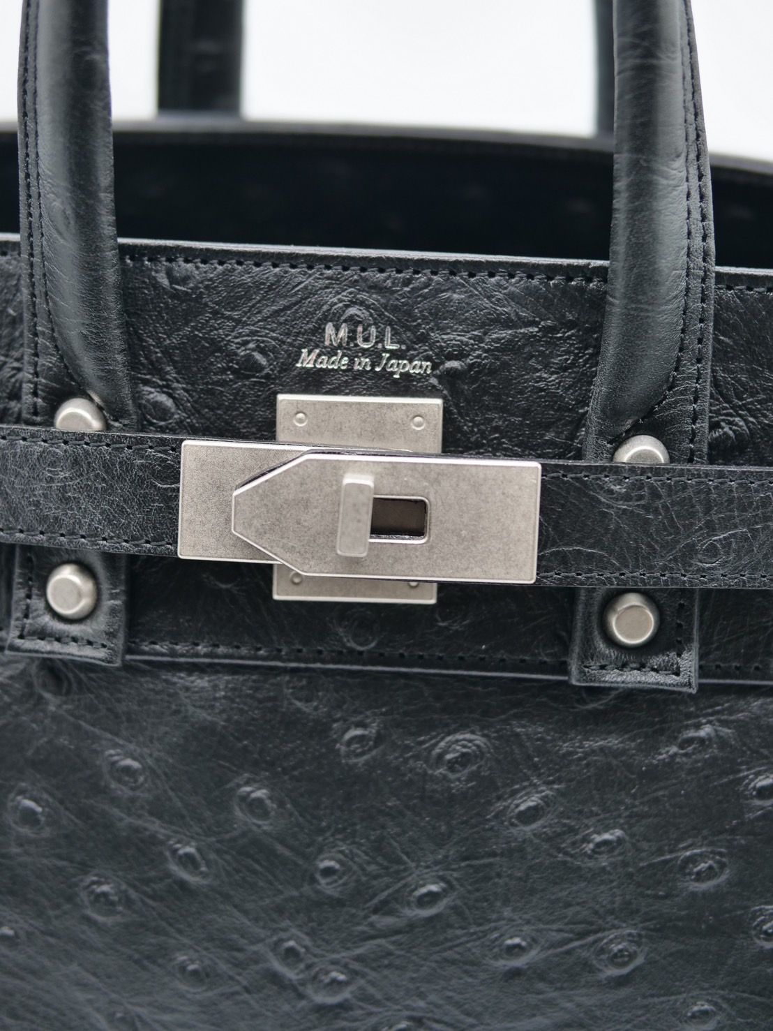 【M.U.L/ エムユーエル】姫路本革（レザー） ブラック / Sサイズ  /  日本製 / Made in Japan  /トートBag / メンズ レディース 兼用 UNISEX