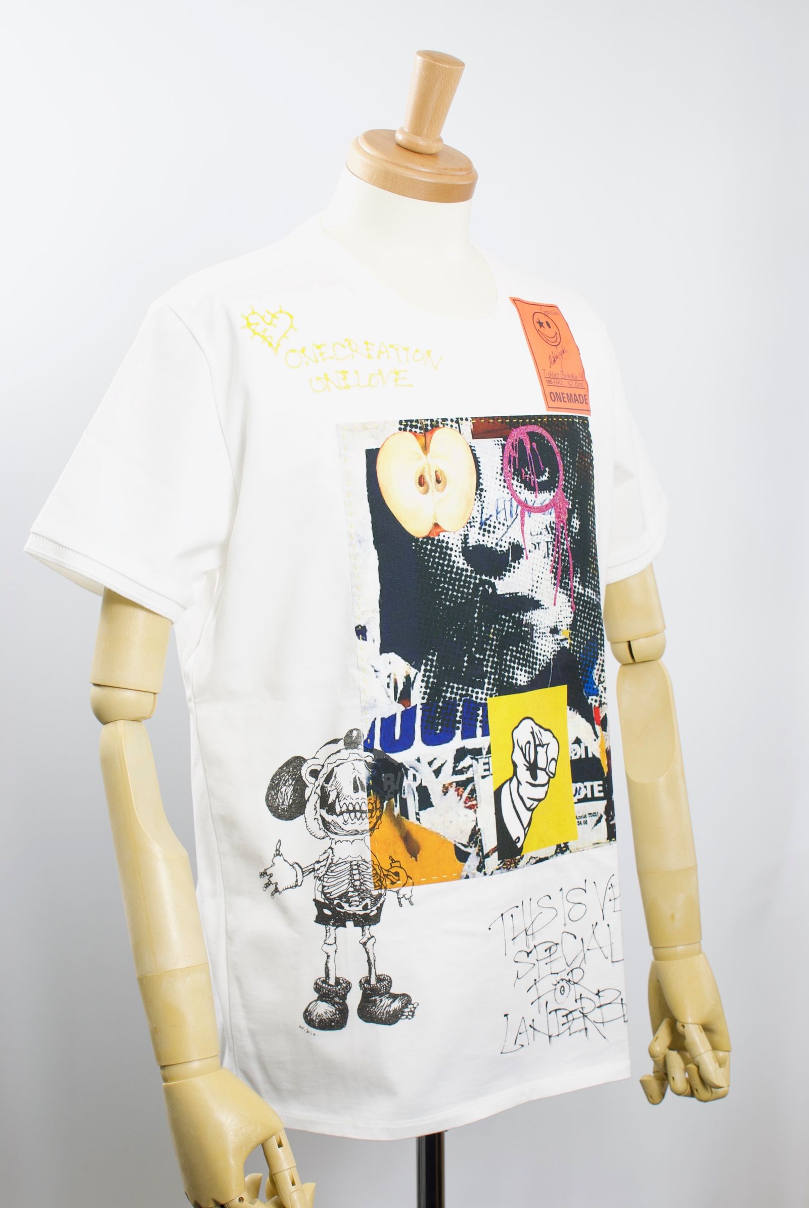 ONE-694 ZULUCKY 48サイズ / ハンドメイド / LANDER BLUE 別注モデル  / 1点もの /アートTシャツ