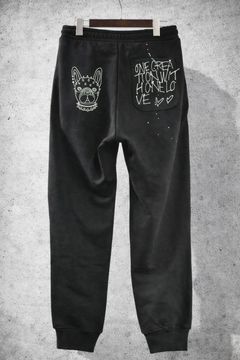 【大人のスエットパンツ】イージージョガーパンツ / アートファッション / 1点物 / BLACK / ワンマイルウェアー