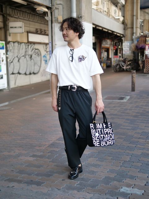 大人は和柄でも「モード」な着こなしに！！
