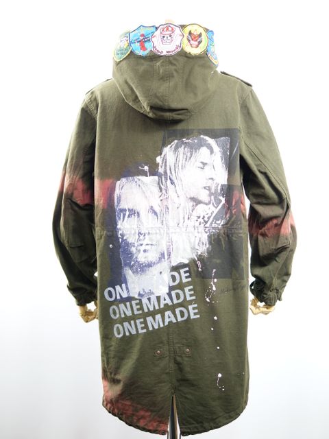 ONE820 / MODSCOAT / UNISEX / ユニセックス / ヴィンテージカーキ / ハンドメイド / タイダイ染め / 手染めモッズコート / HAND MADE / アートブランド