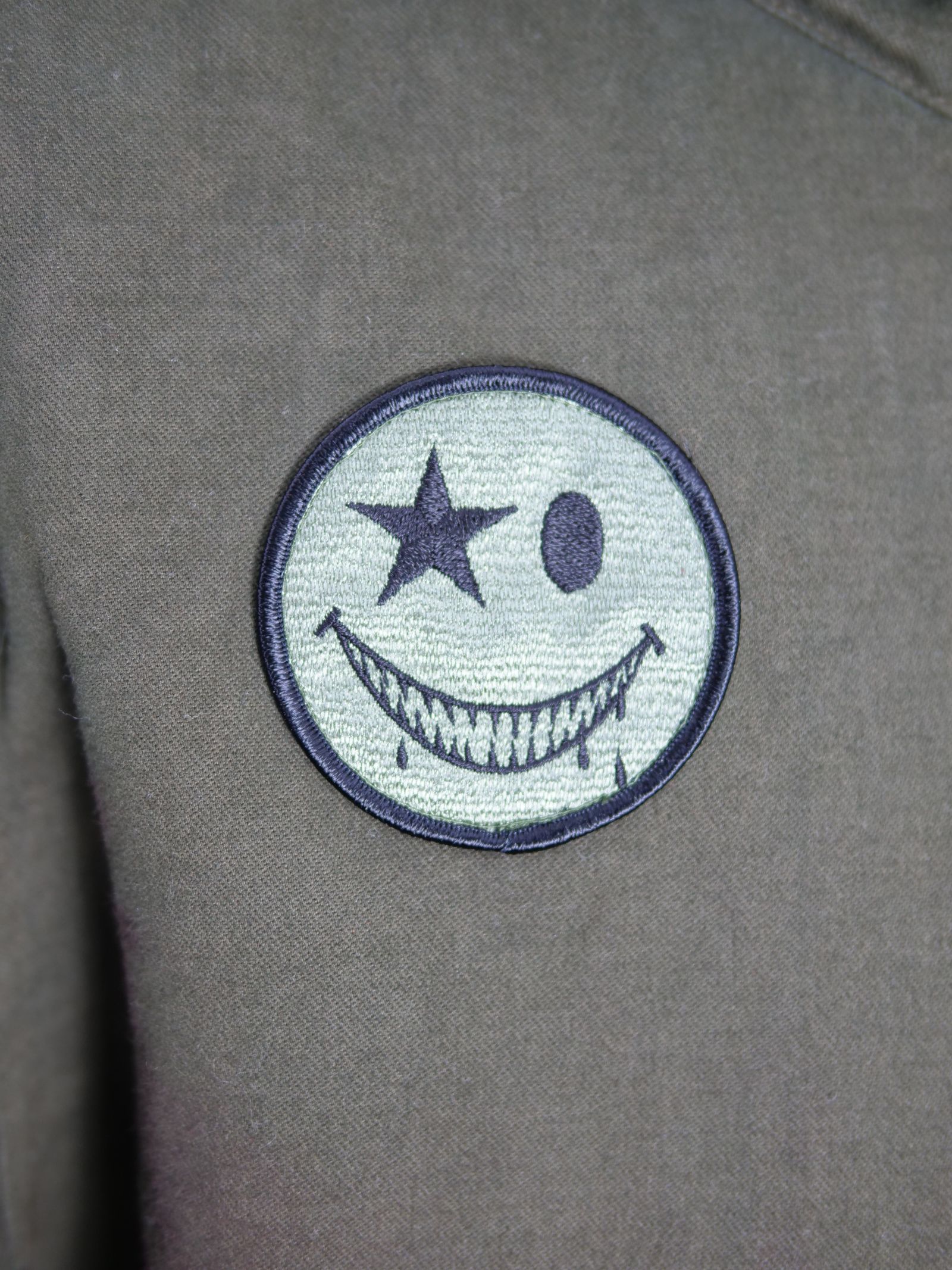 【世界で一枚だけ】 MODSCOAT / UNISEX / ユニセックス / ヴィンテージカーキ / ハンドメイド / タイダイ染め / 手染めモッズコート / HAND MADE / アートブランド
