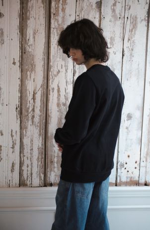 【流行のきっかけはパリCOLOTTE】 MAISON HONORE / スエット BLACK /  ハートフィッシュ /  フレンチテリートレーナー