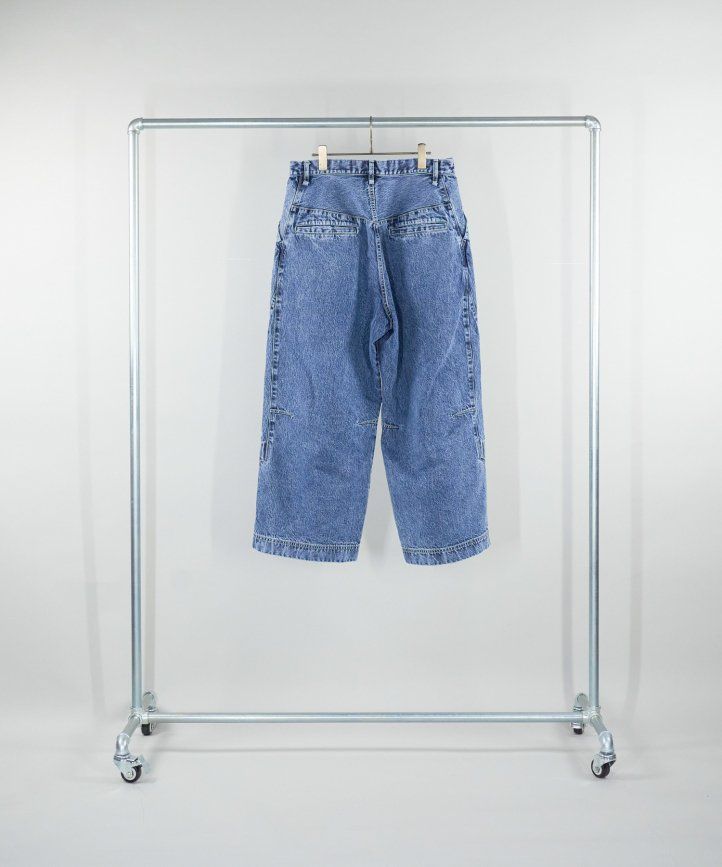 【ワイドバギーパンツ】 ケミカルウォッシュ / 日本製 / JAPAN MADE / Iroquois_11oz OLD DENIM WIDE PT_CID
