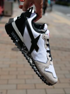 JET-M / WHITE×BLACK×CAMO /ローカットスニーカー「スウェード×ナイロン×レザーの異素材コンビネーション」