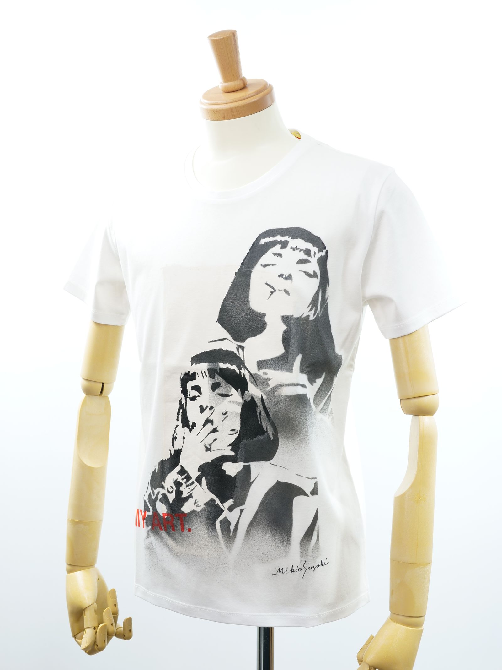ONE-934 / TSHIRT / Tシャツ /ハンドメイド / 版画アート / アートピース / 芸術