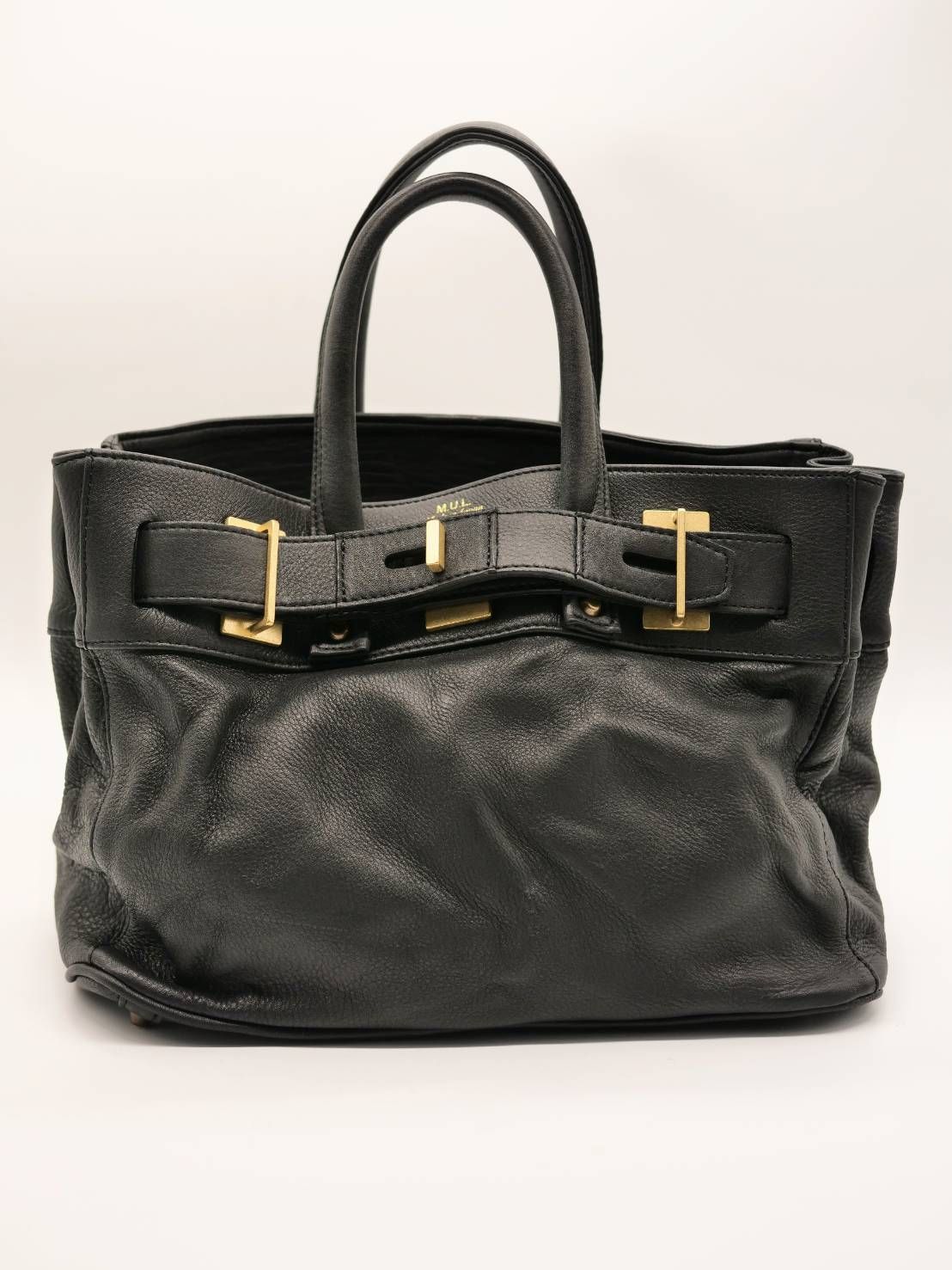 【M.U.L/ エムユーエル】姫路本革（レザー） ブラック / Sサイズ / 日本製 / Made in Japan /トートBag / メンズ レディース 兼用 UNISEX