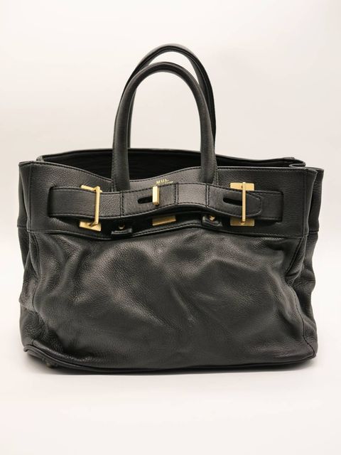 【M.U.L/ エムユーエル】姫路本革（レザー） ブラック / Sサイズ / 日本製 / Made in Japan /トートBag / メンズ レディース 兼用 UNISEX