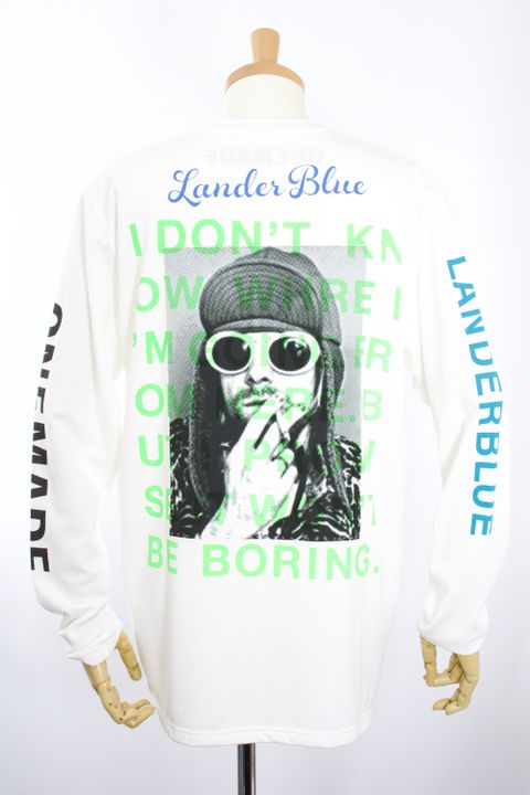 ONEMADE×LANDERBLUE「別注」ONE-710 /  XLサイズ / ロングTシャツ / HAND MADE / MAXSIX /MIKIO SUZUKI