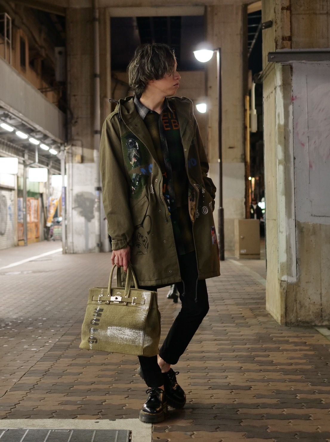 【世界で一枚だけ】別注 モッズコート / ヴィンテージカーキ / ハンドメイド / アートブランド / UNISEX /PARKA SHELL M-1951 / M-51