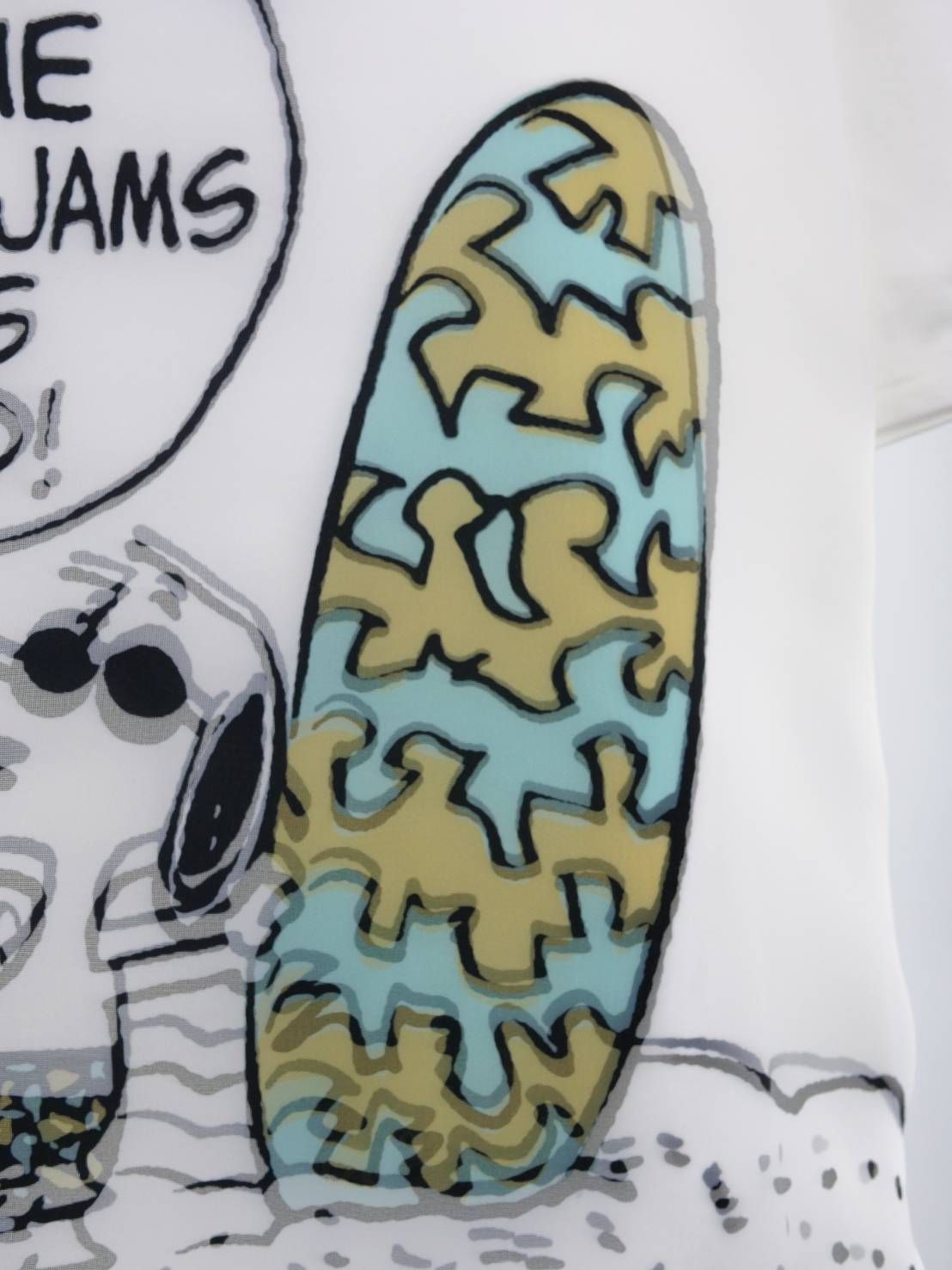 【スヌーピーシリーズ】 TR-099 / PEANUTS / SNOOPY / ライセンス商品 / 3Dアート / スヌーピーTシャツ / WHITE / UNISEX