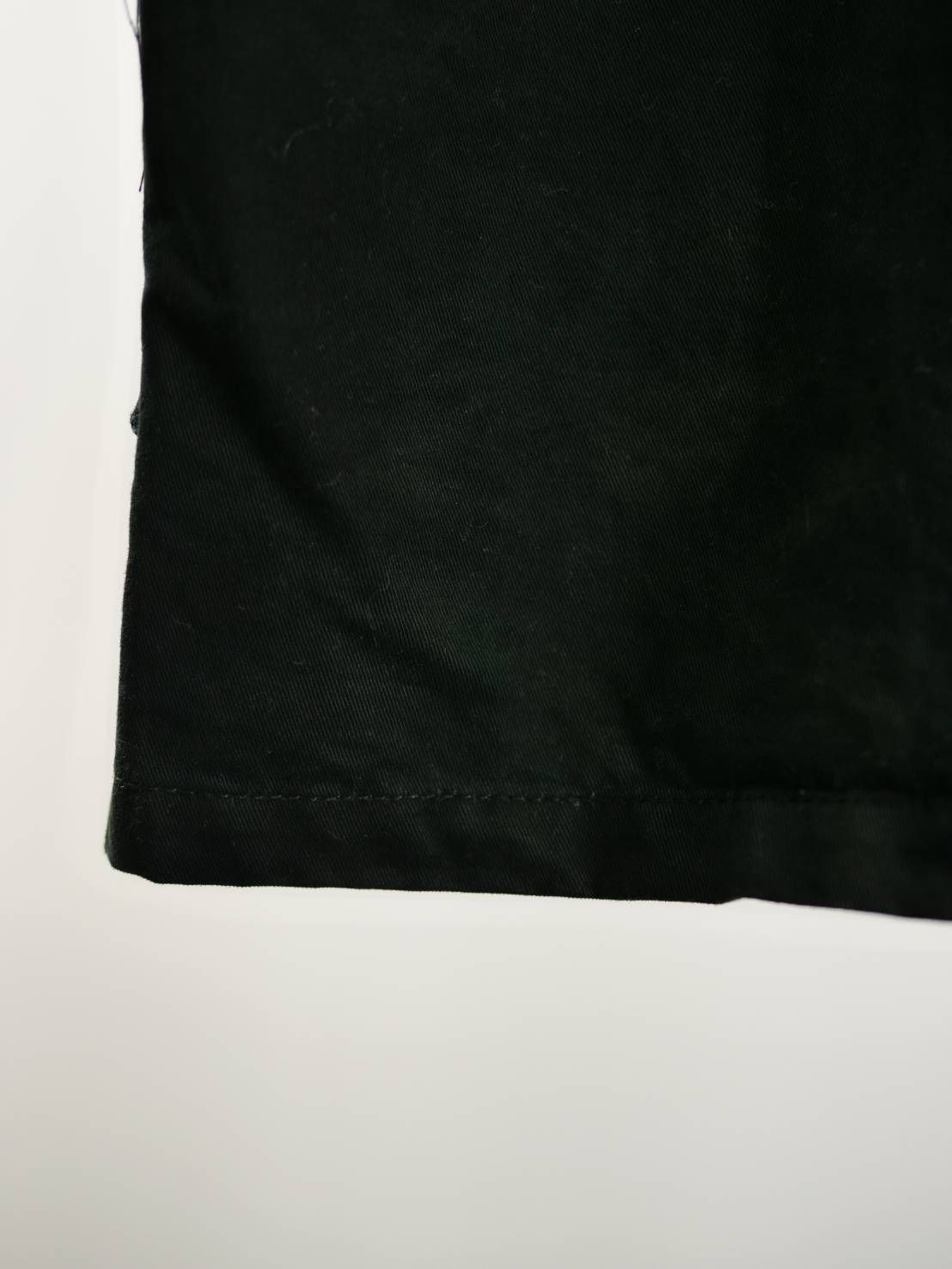 【ONEMADE】 アートミリタリーシャツ｜かご染め×手作業プリントの大人の一着/ BLACK / ユニセックス