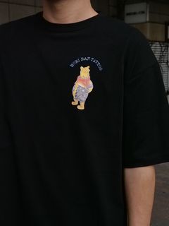 【Tattoo Shop コラボTシャツ】LANDER BLUE オリジナル / 刺青イラストTシャツ / 高品質な厚手Tシャツ / ビックシルエット / ヘビーウェイトTシャツ / ヘビーオンスTシャツ