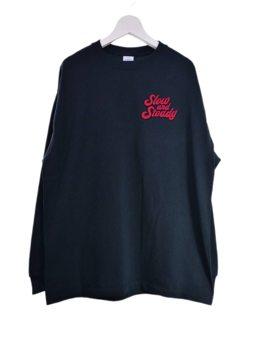 【3D刺繍】LANDER BLUE オリジナル / 長袖T刺繍Tシャツ / 高品質な厚手Tシャツ / 9オンス / ビックシルエット / ヘビーウェイトTシャツ / ヘビーオンスTシャツ