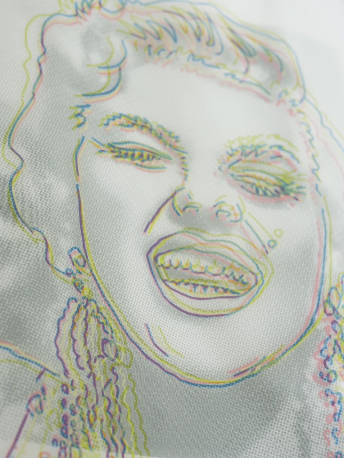 【3DアートTシャツ】 T-Shirt MONROE SINGS MX-1410 / マリリンモンローモチーフ / アートブランド / Art Tシャツ / WHITE / トロンプルイユファッション /ユニセックス