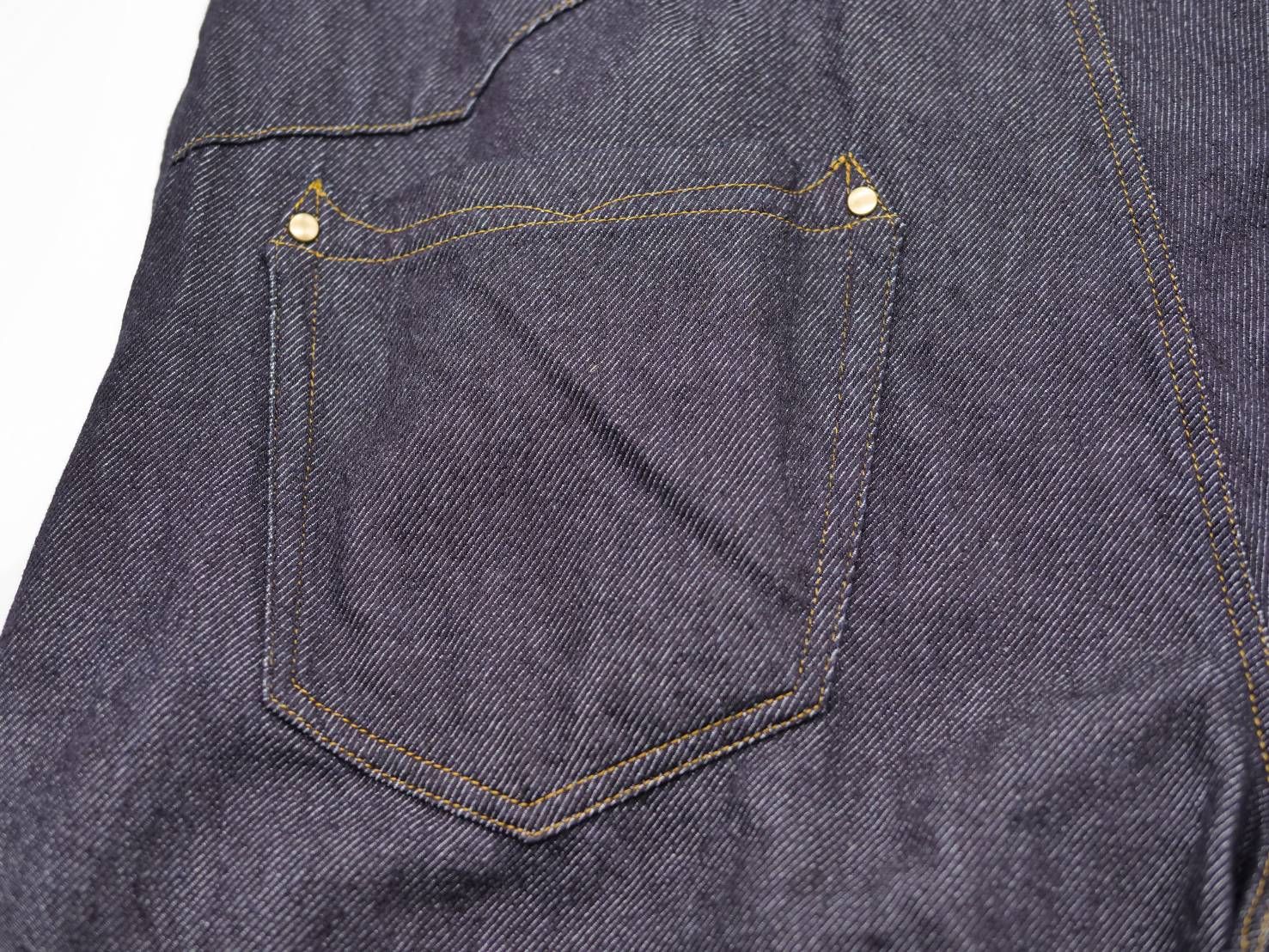 【バレルレッグデニム】 INDIGO / ワイドパンツ / デニムパンツ