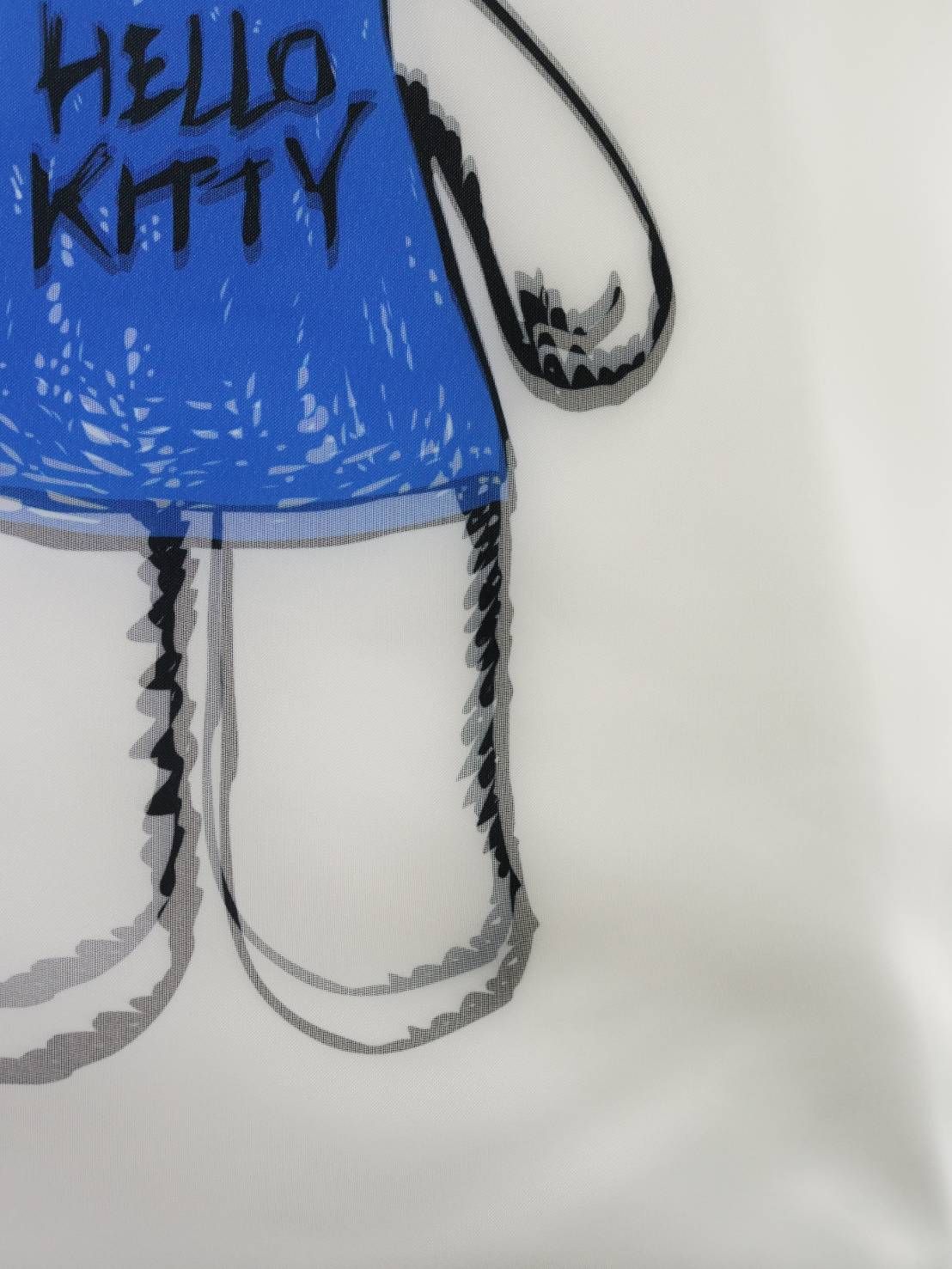 【3Dハローキティデザイン】TR-094 アートTシャツ / サンリオコラボ / WHITE / ユニセックス