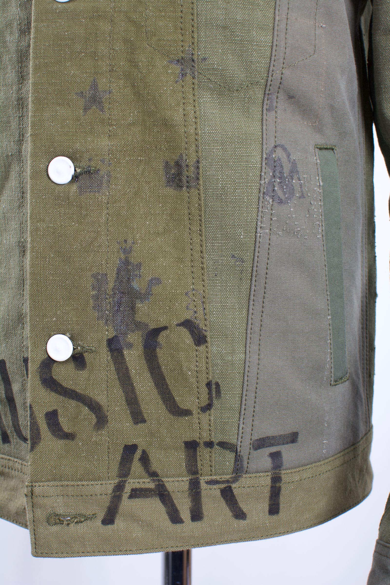 ONE-562 REBUILD JACKET / 1点物(M相当) / FRANCH ARMY DUFFLE BAG / ハンドメイド