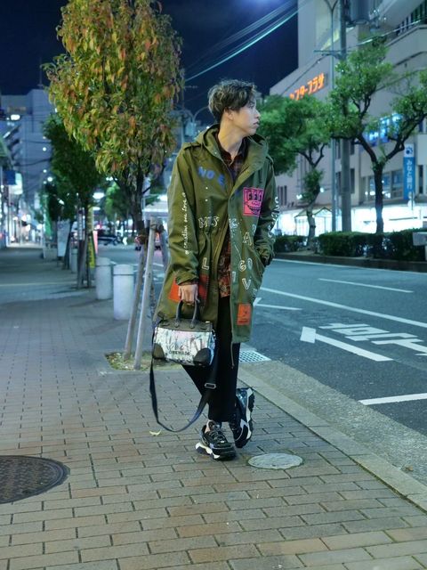 「ONEMADE×LanderBlue」 別注のモッズコートコーディネート④