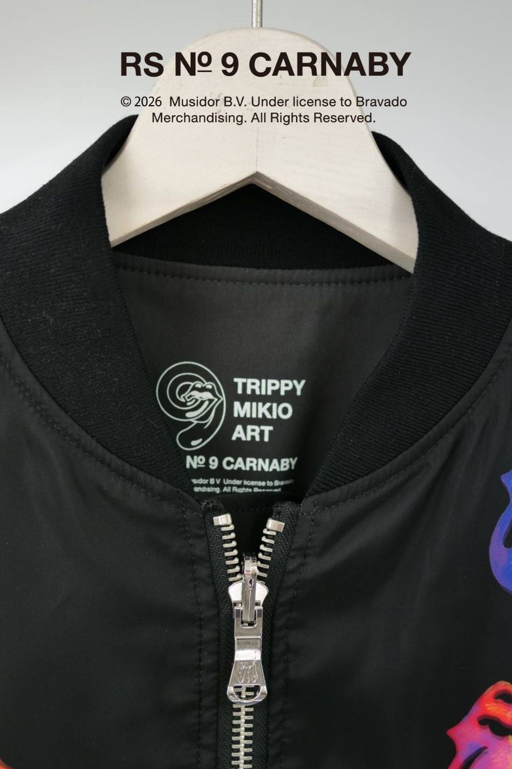 【The Rolling Stones】 RS No.9 CARNABYコラボレーション / TR-143 BLACK / REVERSIBLE 3D MA1 /