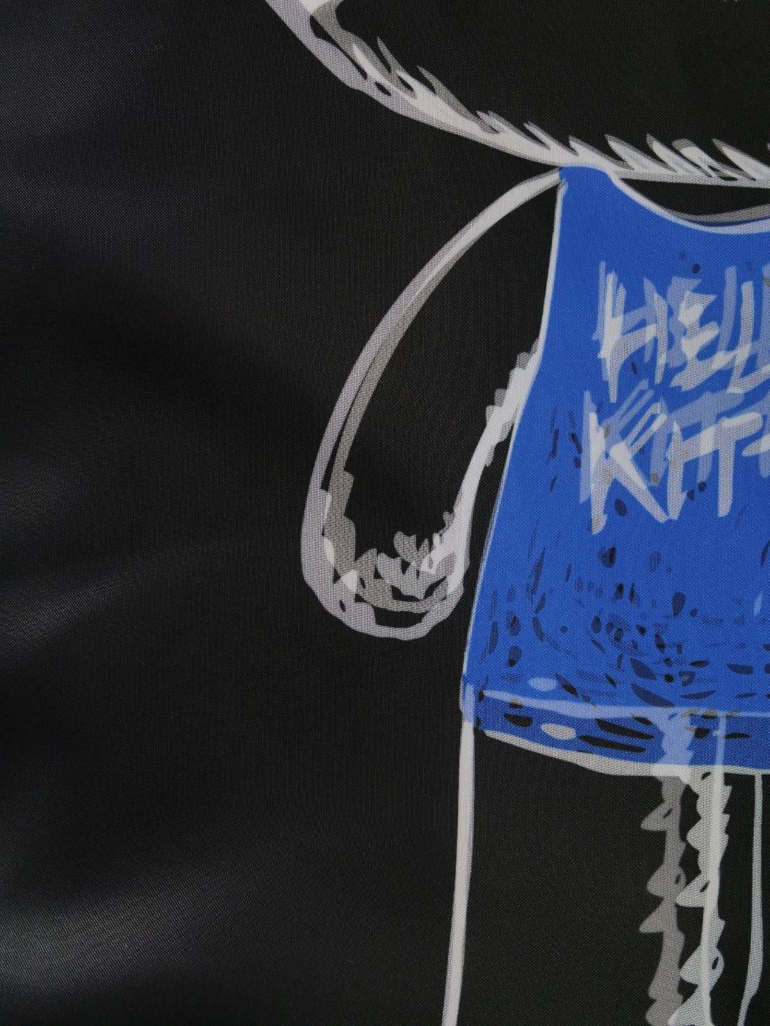 【3Dハローキティデザイン】TR-094 アートTシャツ / サンリオコラボ /BLACK/ ユニセックス