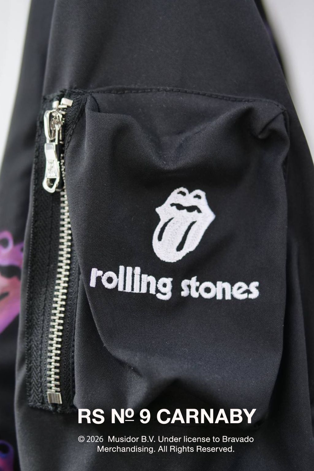 【The Rolling Stones】 RS No.9 CARNABYコラボレーション / TR-143 BLACK / REVERSIBLE 3D MA1 /