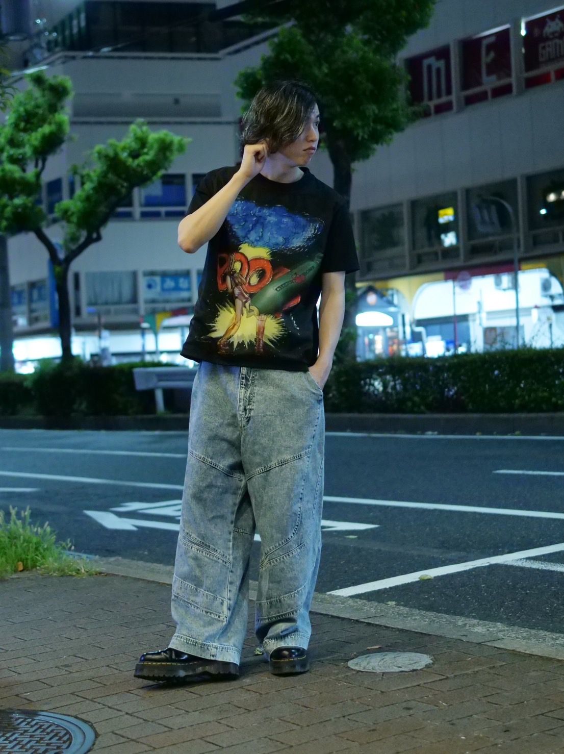 【3DアートTシャツ】 MX-1413 BOOMS/  アートブランド / Art Tシャツ / WHITE / トロンプルイユファッション /ユニセックス