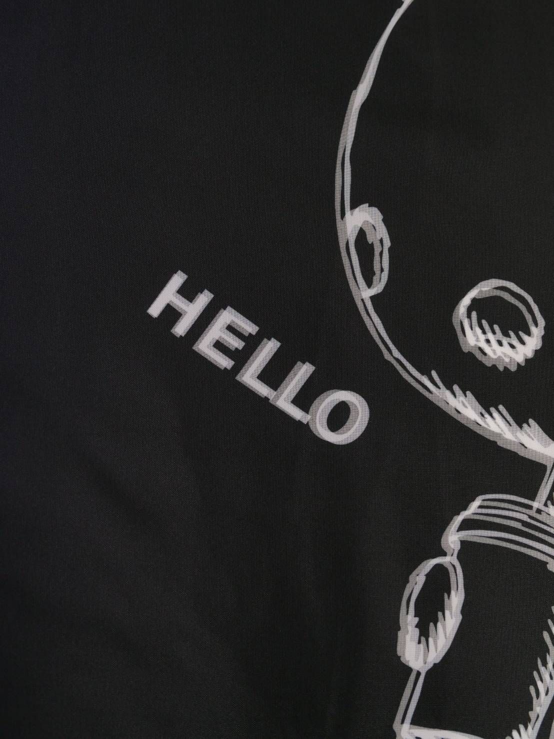 【3Dハローキティデザイン】TR-095 アートTシャツ / サンリオコラボ /BLACK / ユニセックス