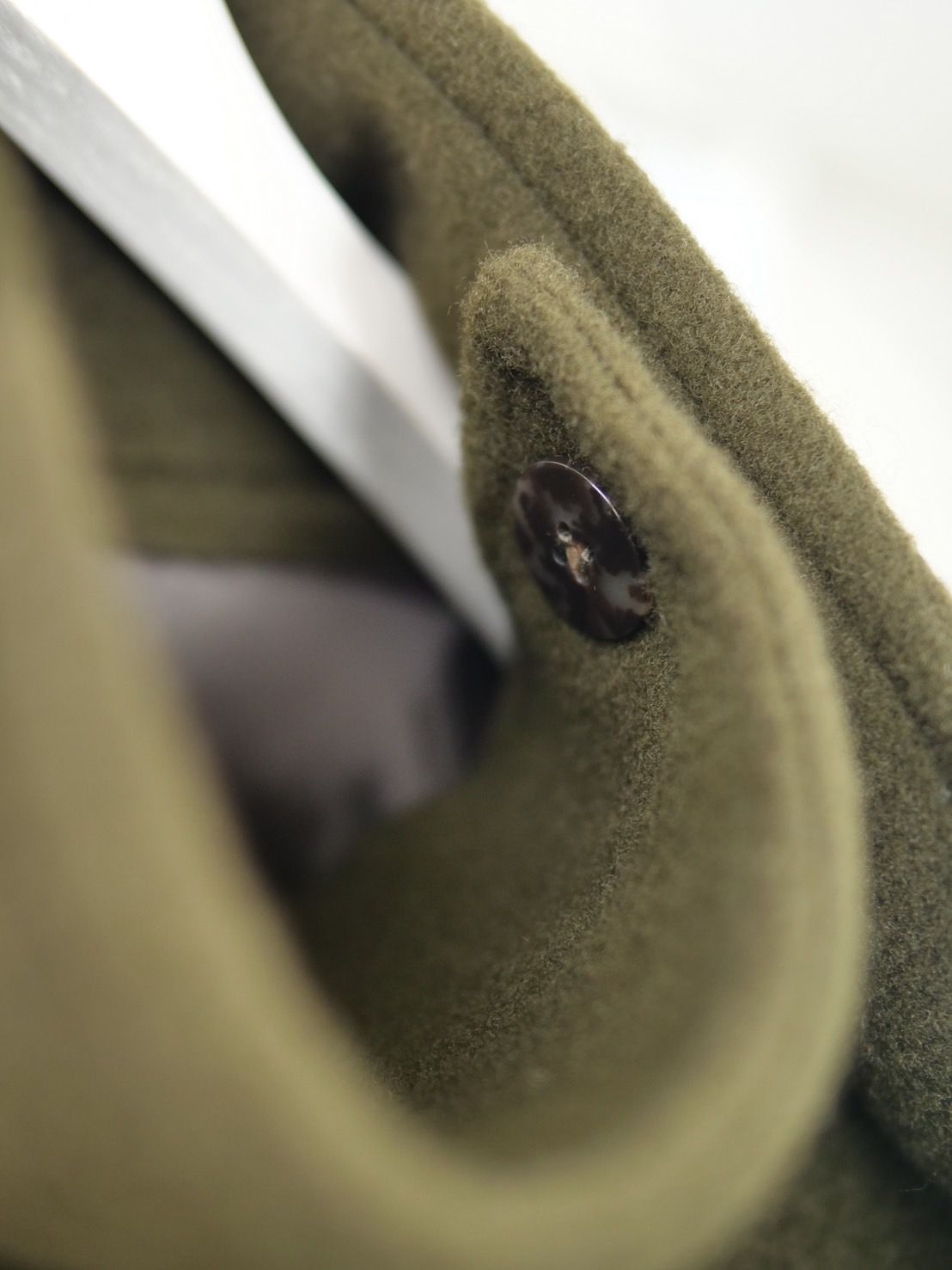 【WOOL混紡コート】ハイネックダッフルコート / メルトン生地 / オーバーサイズコート / BROWN KHAKI