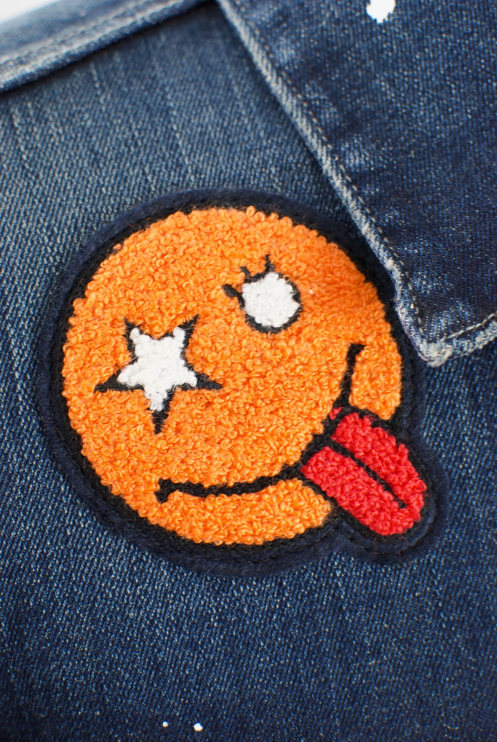 ONE-656A MA-1 DENIM JACKET  / デニムジャケット / デニム×ナイロン / Hand Made / ハンドメイド  / ハンドペイント