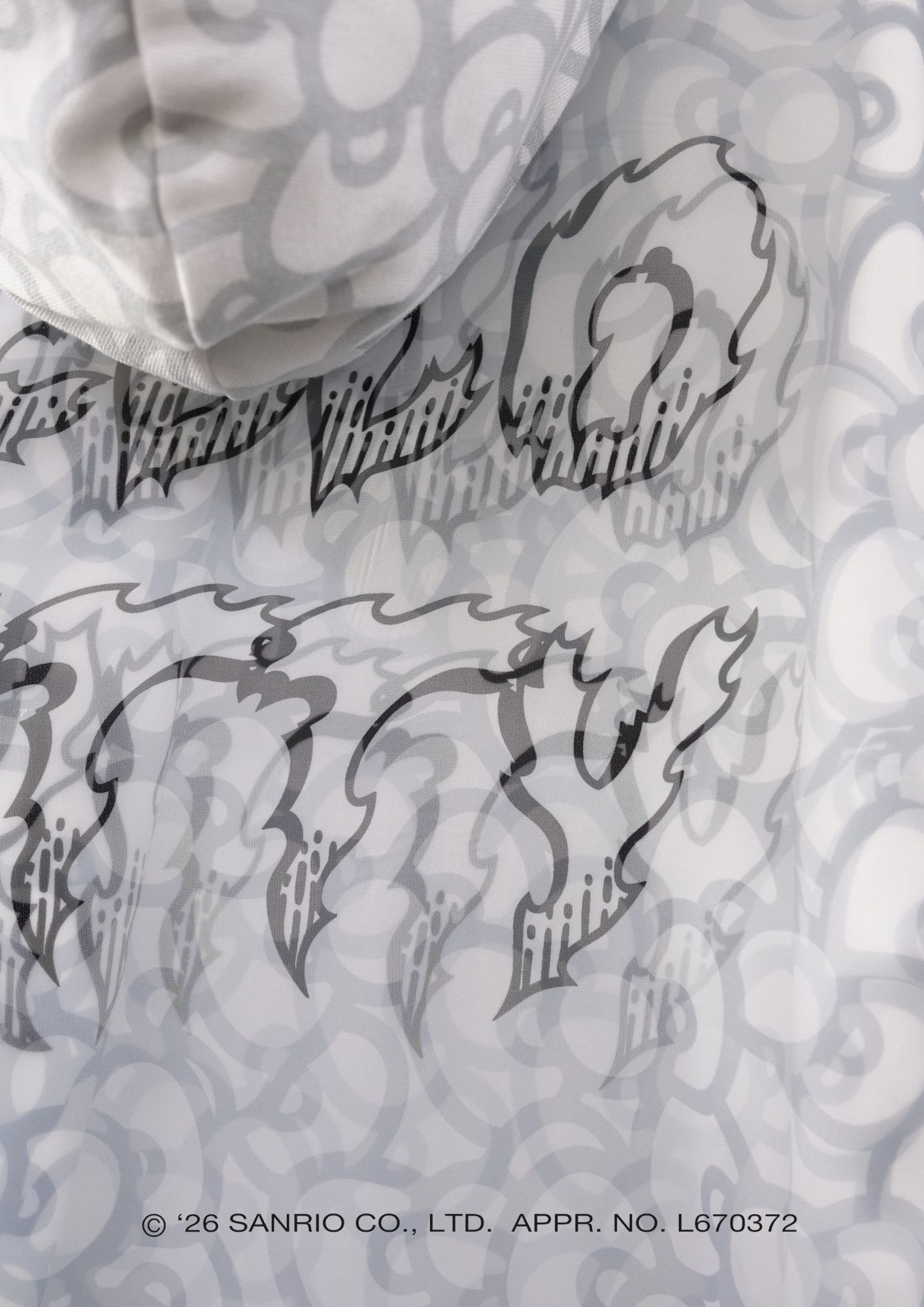 【HELLO KITTY×TRIPPY MIKIO ART】 TR-162 / ZIPパーカー / サンリオ / WHITE / ユニセックス