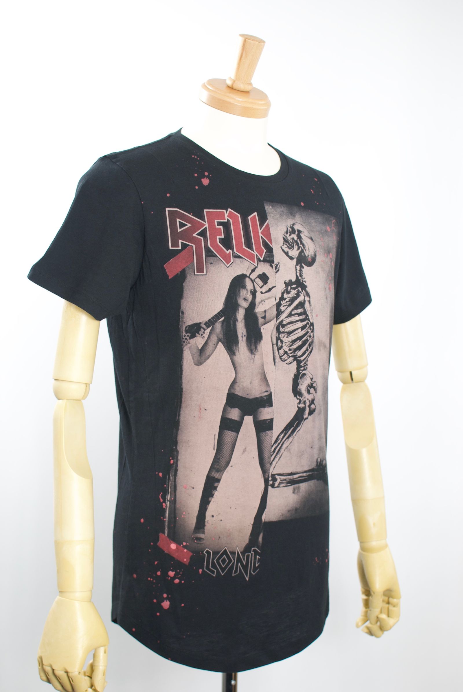 38BRSF30/ 日本未発売 /スカルロックガールTシャツ/アーティスト着用ブランド / コットンジャージー