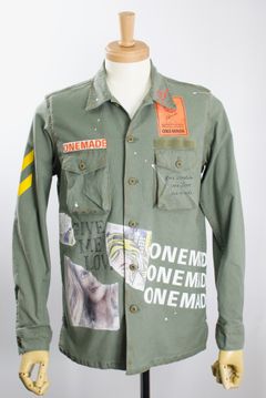 ONE-515 Military Shirt / ミリタリーシャツ / Hand Made / ハンドメイド  / ハンドペイント