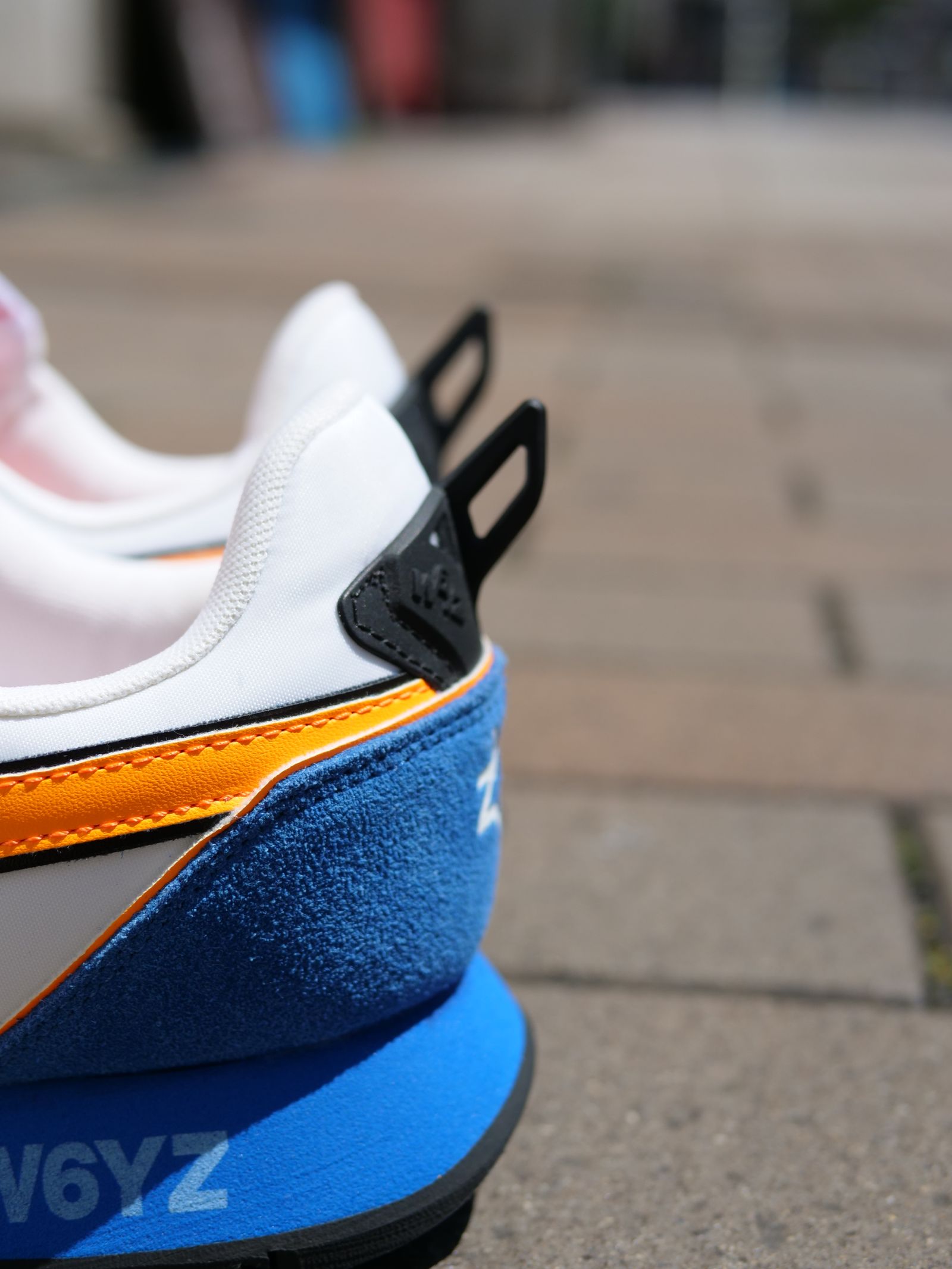 JET-M  / WHT×BLUE/ローカットスニーカー「スウェード×ナイロン×レザーの異素材コンビネーション」