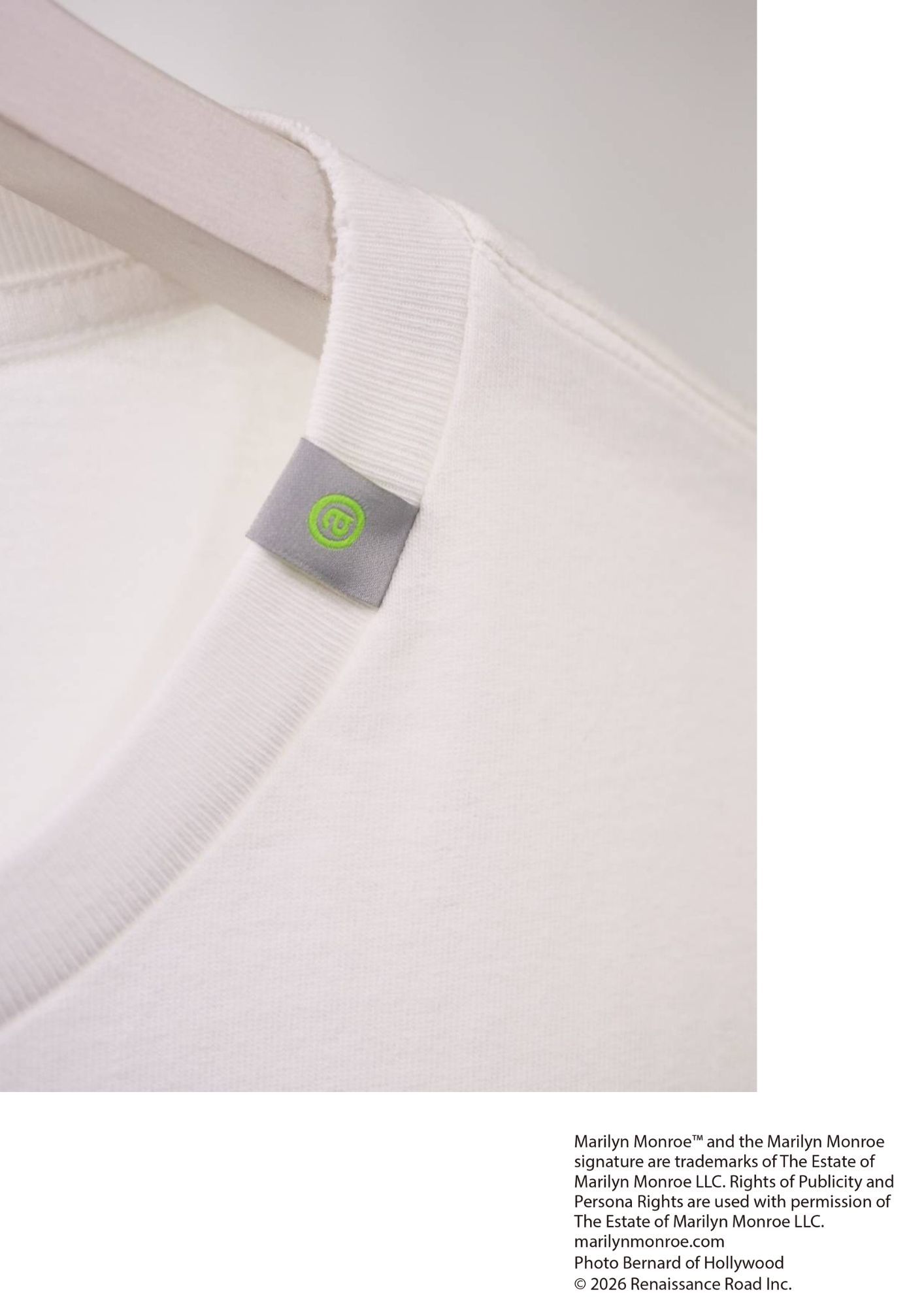 【マリリンモンロー】 RP-MM-001 / Marilyn Monroe Tシャツ / WHITE / ユニセックス