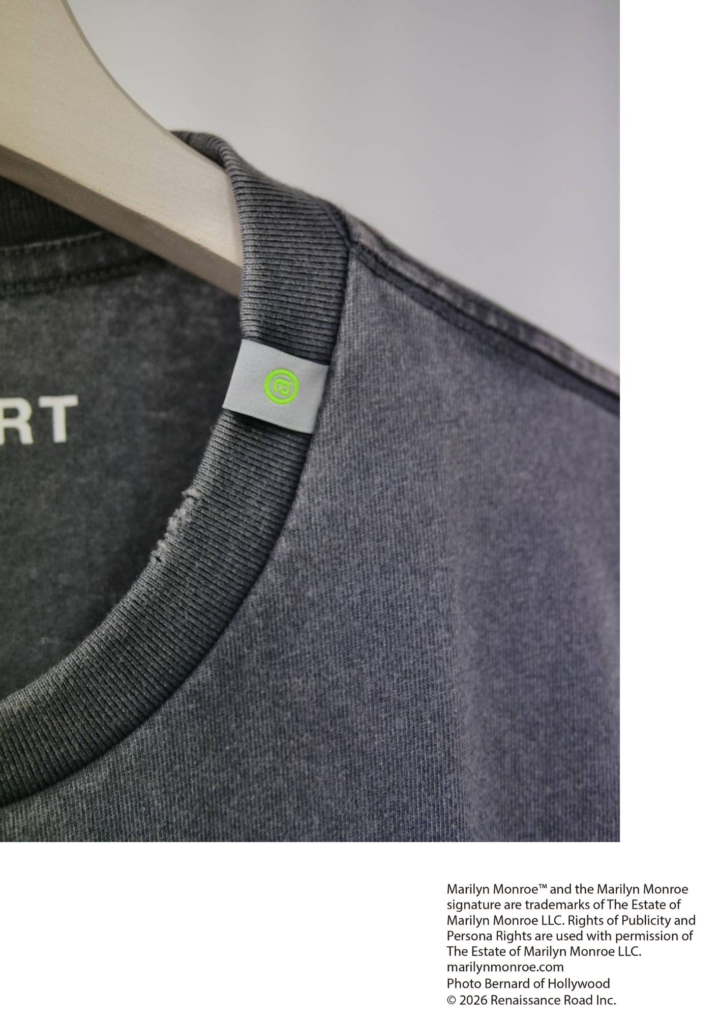 【マリリンモンロー】 RP-MM-001 / Marilyn Monroe Tシャツ / charcoal / ユニセックス / ユニセックス