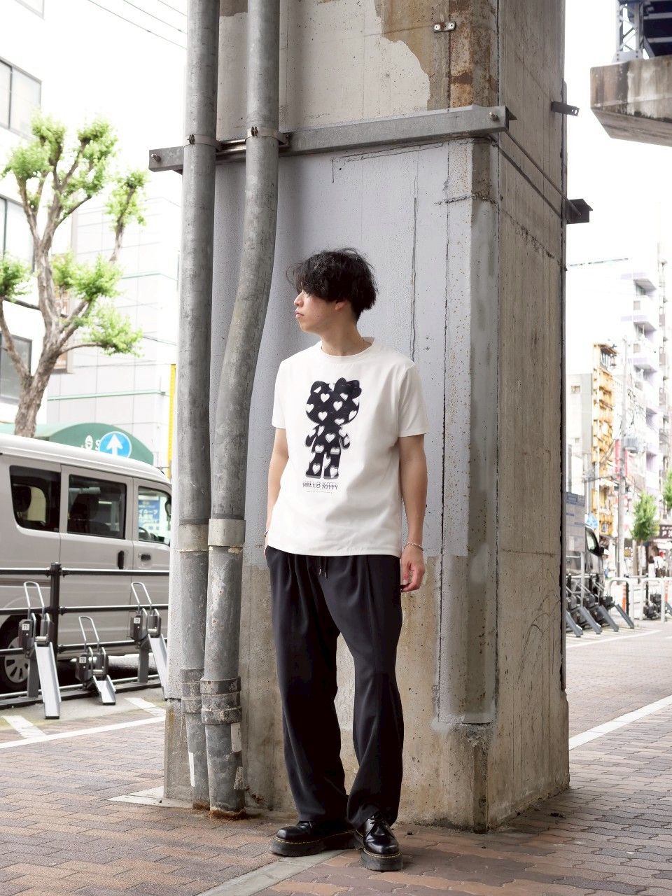 【おしゃれメンズパンツ】 / テーパードイージーパンツ/BLACK/ IRREGULAR TAPERED PT /春夏用パンツ / 日本製