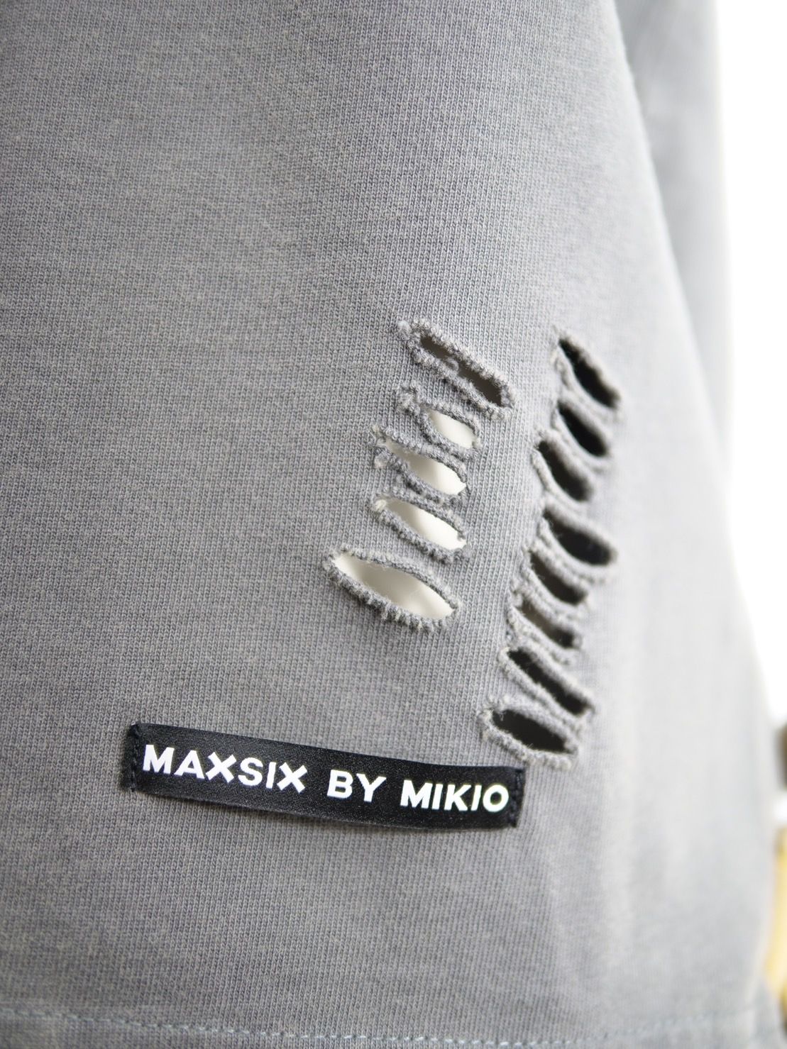 【maxsix x Trick Or Chic】 オーバーサイズTシャツ / ビンテージグレイ / アートTシャツ / オールジェンダー / ユニセックス /