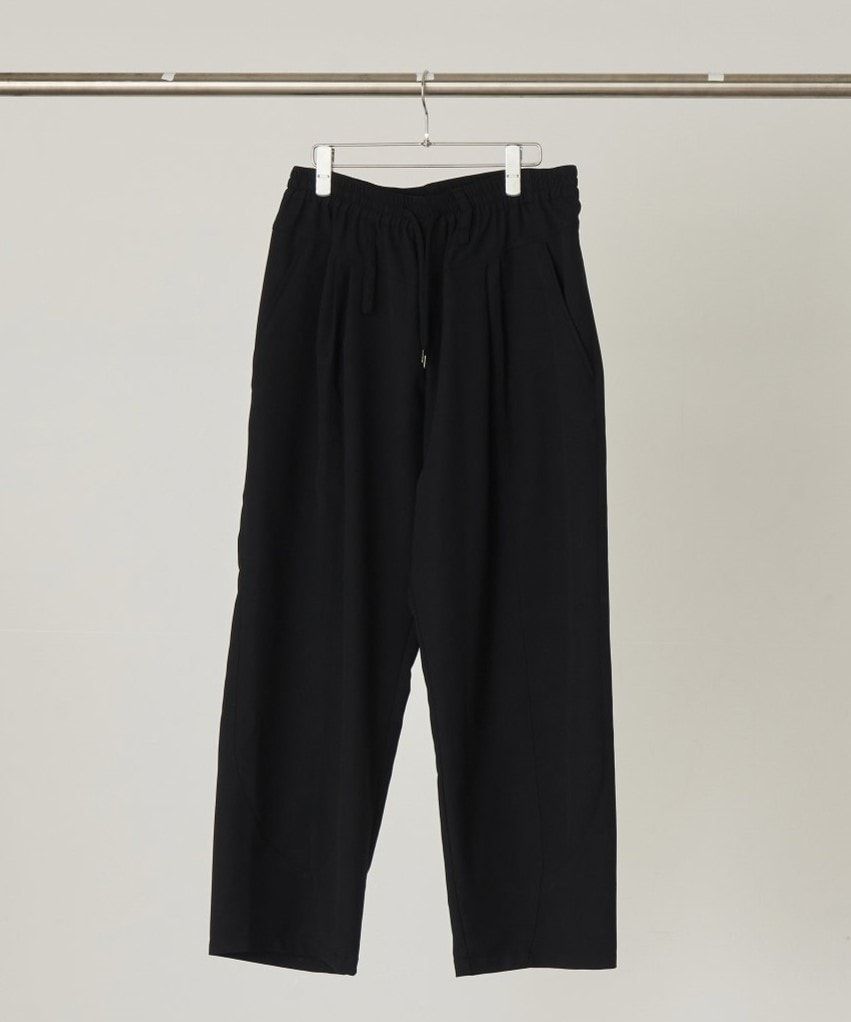 【おしゃれメンズパンツ】 / テーパードイージーパンツ/BLACK/ IRREGULAR TAPERED PT /春夏用パンツ / 日本製
