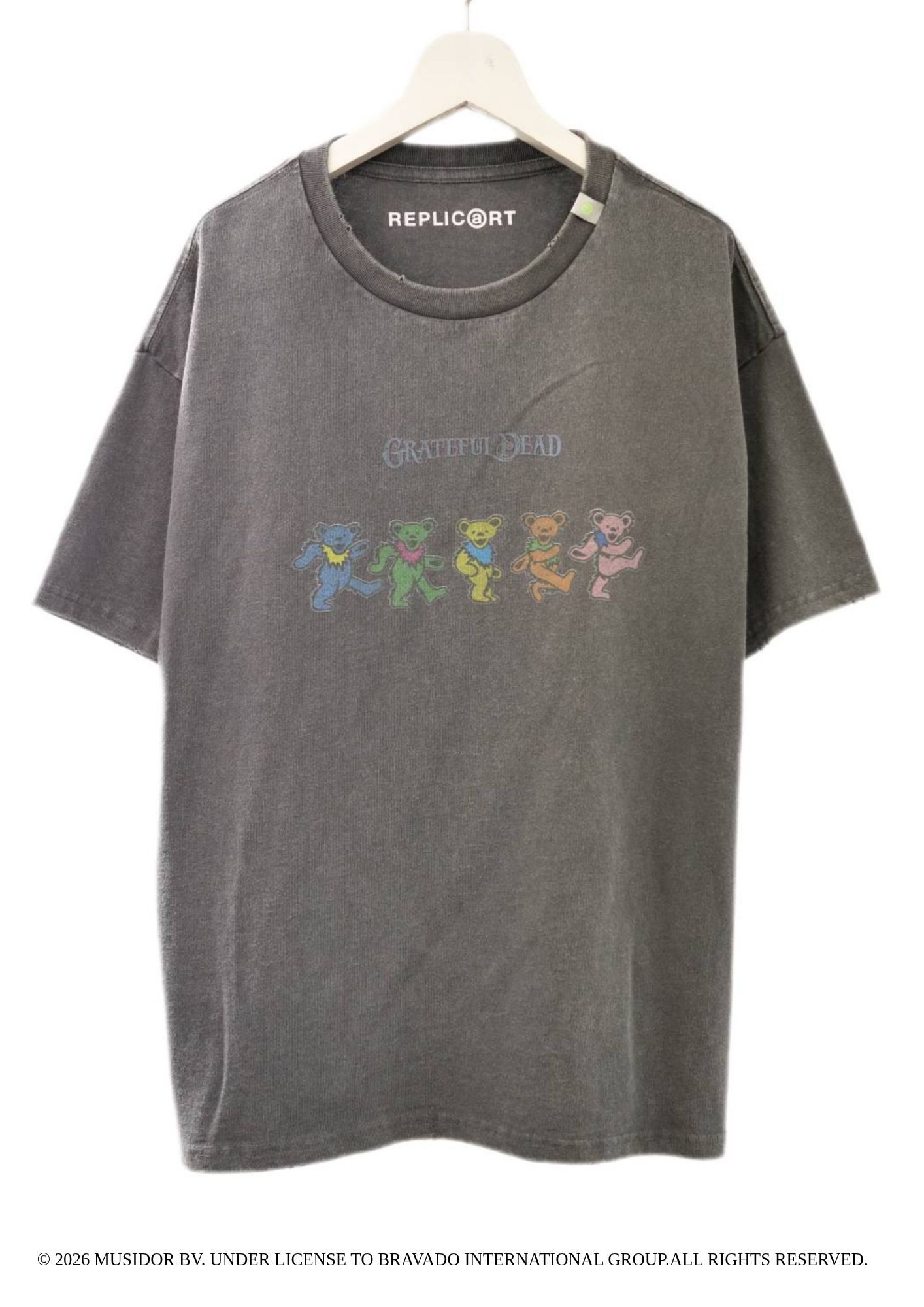 【グレイトフルデッド】 RP-GD-003 / Grateful Dead Tシャツ /  Charcoal / ユニセックス