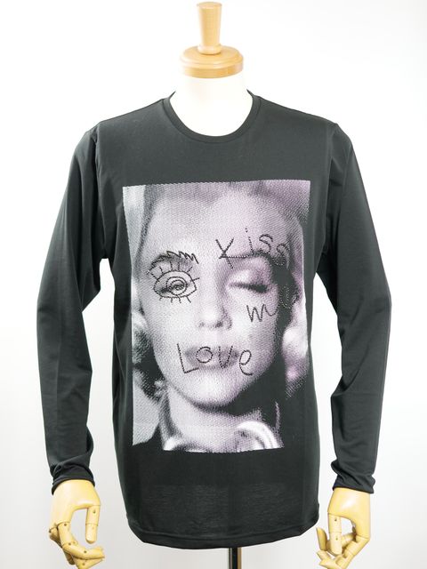 ONE-780 MONROE SWAROVSKI  TEE / BLACK / マリリンモンロー / スワロフスキー/