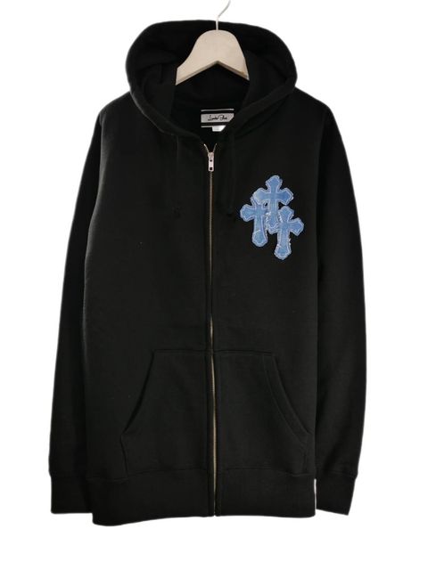 【オリジナル商品 】ヘビーオンス / 裏起毛ジップパーカー / 立体刺繍 / 12オンス /  コットン100％