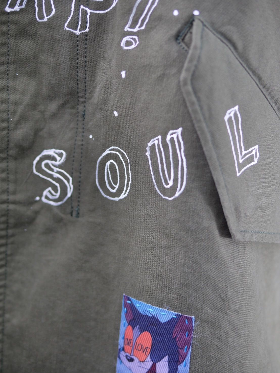【世界で一枚だけ】別注 モッズコート / ヴィンテージカーキ / ハンドメイド / アートブランド / UNISEX /PARKA SHELL M-1951 / M-51